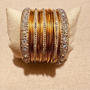 Vintage | Bracelet | Set of Gold & Faux Opal Stones